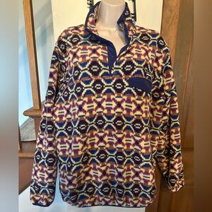 Patagonia Synchilla Snap T fleece pullover. Aberdeen Blue Butterfly. Size L